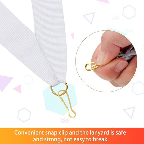 شرائط الميدالية 30 قطعة جائزة الشريط الرقبة ، حبل ميداليات مخطط شرائط المشاركة مع مقاطع SNAP للمسابقات جوائز الطالب في حفلات الاجتماع الرياضية in Kuwait