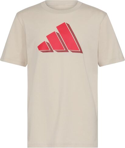 adidas Boys' Short Sleeve Big Logo Graphic Tee Shirt in Saudi Arabia