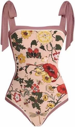 IBTOM CASTLE المرأة قطعة واحدة ملابس السباحة مع تغطية طويلة تنّورة ملفوفة قطعتين ثوب السباحة ريترو مونوكيني الصيف الشاطئ الزي in Kuwait