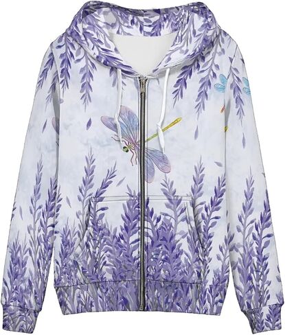 Zip Up Hoodie Women Switshirsed sweatshirt ، وذرات كراتية Cardigan السببية مع جيوب in Kuwait