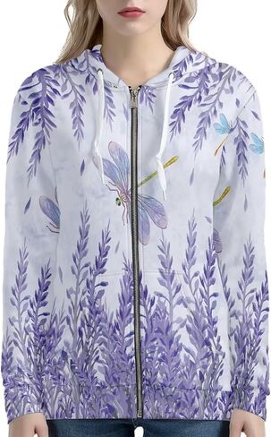 Zip Up Hoodie Women Switshirsed sweatshirt ، وذرات كراتية Cardigan السببية مع جيوب in Kuwait