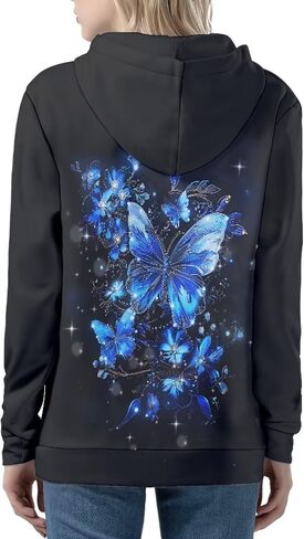 Zip Up Hoodie Women Switshirsed sweatshirt ، وذرات كراتية Cardigan السببية مع جيوب in Kuwait