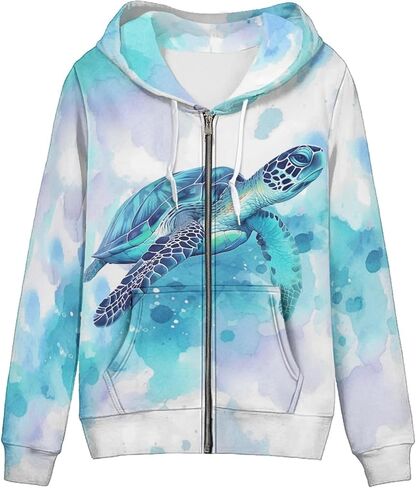 Zip Up Hoodie Women Switshirsed sweatshirt ، وذرات كراتية Cardigan السببية مع جيوب in Kuwait