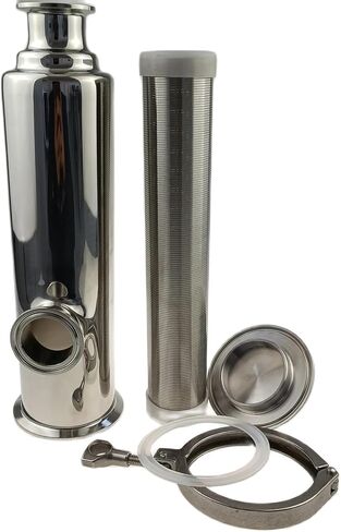 1.5 "Tri Clover متوافق مع شبكة سلكية مثبتة Tri Tri Clamp Hopstrainer Side Filter 150 Mesh (100 micron) in Kuwait