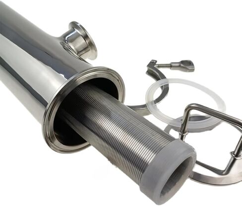 1.5 "Tri Clover متوافق مع شبكة سلكية مثبتة Tri Tri Clamp Hopstrainer Side Filter 150 Mesh (100 micron) in Kuwait