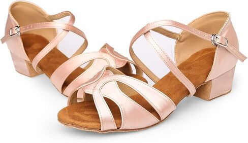 Ballroom Dance Shoes Women, Latin Salsa Bachata Practice Performance Dancer Shoes in Saudi Arabia