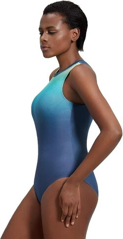 SYROKAN Women's Athletic One Piece Swimsuit High Neck Back Zip Bathing Suits Swimwear in Saudi Arabia