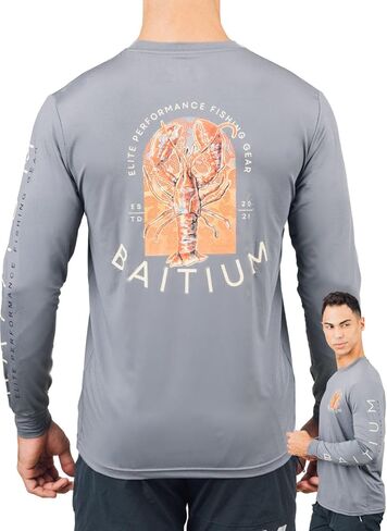 Fishing Shirts for Men, Mens Fishing Shirts Long Sleeve, UPF 50 Quick Dry, Rash Gaurd, Fishing Clothes for Men, Fishing Gear in Kuwait