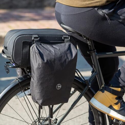 Bike Trunk Bag Bicycle 26L Storage Pannier Saddle Bag 3-in-1 Multifuction Rear Bike Cargo Rack Bags with Reflective Strips Waterproof Travel Accessories Expandable Luggage Trunk Bag For Cycling in Saudi Arabia