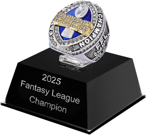 2025 Fantasy Football Championship Ring Award Prize Trophy Sports Winner FFL Champion Ring in Saudi Arabia