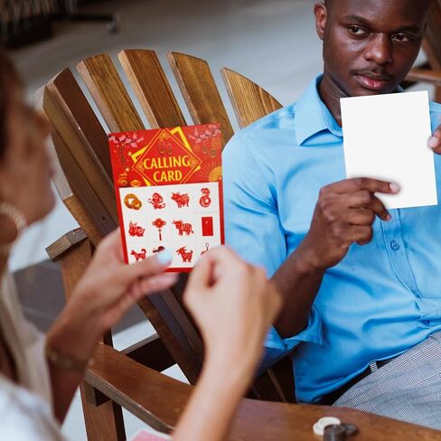 Chinese New Year Bingo Games, New Year Bingo Cards Lunar New Year Games Spring Festival Games 24 Players Bingo Games Chinese New Year Activity for Family Friends Party Supplies Decorations in Saudi Arabia