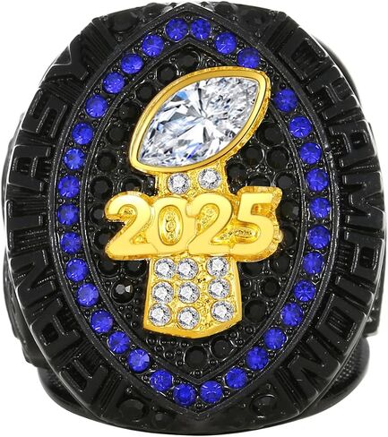 2025 Fantasy Football Championship Ring League Champion Trophy Rings Premium Award for Winner in Saudi Arabia