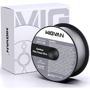 Flux Core Welder Wire .030 Diameter, E71T-GS Gasless Mig Welding Wire 2-Pound/1Kg Strong Spool, Self-shielded Mild Steel Compatible With Lincoln Miller Forney Harbor Welder