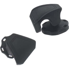 2 Pcs Black Nylon Helmet Visor Clips Football Visor Clips Suitable for American Football Helmets or Rugby Helmets