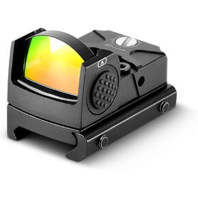 Aomekie Red Dot Sight 2 MOA Mini Reflex Sight Red Dot Optic with Shake Awake and 12 Brightness Adjustment for 22mm Picatinny/Weaver Rail