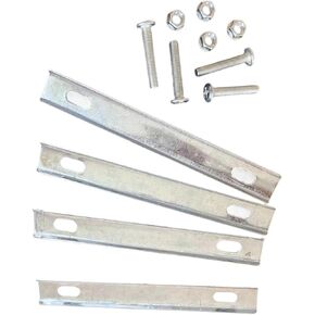Mounting Brackets with Screws and Nuts for Bike Basket Installation, Metal Rear Bike Basket Mounting Kit Sheets Iron Plates Basket Holder Mount Adapter for Bicycle Cargo Rack, DIY Crafts Home Decor