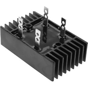 Bridge Rectifier, 100A 1600V 2 Phase Diode Bridge Rectifier High Power Black Diode Bridge Rectifier 3.9x2.4x2.1 Inch
