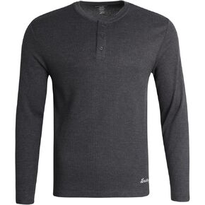 Lucky Brand Men's Henley Shirt - Long Sleeve Waffle Knit Cotton Henley Thermal Shirt - Undershirts for Men