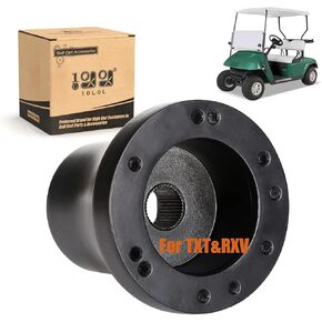 10L0L Golf Cart Steering Wheel Adapter Fits Golf cart EZGO TXT/RXV/Valor/Marathon/Shuttle -Black