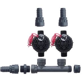 Hunter PGV100-JT-MM Dura Manifold Valve Kit Without Flow Control - Barb PGV100JTMM (2 Zone)