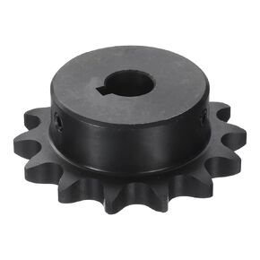 uxcell #40 Chain Roller Sprocket B Type, 1/2" Bore 14 Tooth Single Strand Chain Sprocket, Carbon Steel, Keyway with Set Screws