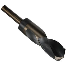 Drill America 1-21/64" Reduced Shank High Speed Steel Black & Gold Contractor Drill Bit with 3-Flat 1/2" Shank, KFD3F Series
