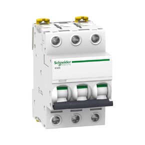 Schneider A9F74363 Miniature Circuit Breaker - iC60N - 3 Poles - 63 A - C Curve
