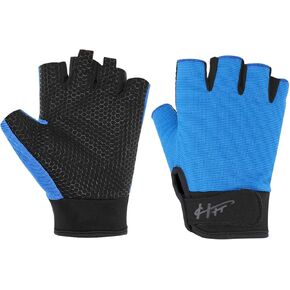 Fingerless Gloves Workout Gloves for Men Women Kayak Gloves with Silicone Padding Fishing Gloves Sports Gloves Ventilated Cycling Gloves for Training Fitness Exercise Hanging Pull Ups Roller Skating