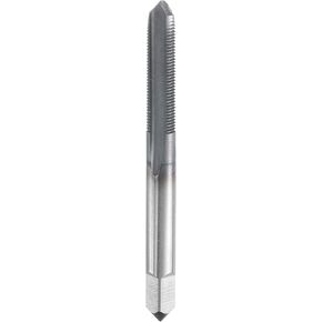 HARFINGTON 1/4"-40 UNS Thread Tap 6542 Cobalt High-Speed Steel TiCN Coated Plug Tap Right Hand Flat Head 3 Straight Flutes Screw Threading Hand Tap