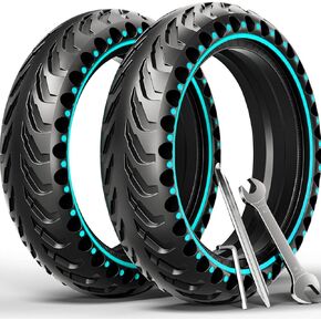 Solid Tires 8.5x2 inches for Electric Scooter, 50/75-6.1 Replacement Wheels for Gotrax GXL V2/XR/APEX, 8-1/2'' Rubber Tyre for Xiaomi Pro 2/M365/1S and All 8.5'' Scooter Tires (2PCS)