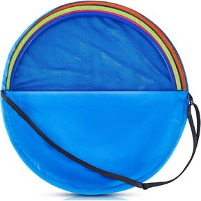 Hoop Storage Bag 36 inch Exercise Hoop Bag Blue Obstacle Course Ring Bag Large Plastic Playground Storage Bag for Adult Gymnastics Practice Party Games Educational Activities Holiday Decor