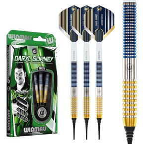 Winmau Darts - Professional Player - Daryl Gurney SC 1.0 Series 90% Tungsten Darts Set with Dart Flights and Dart Shafts (Stems) – Available in Soft and Steel Tip - Available Weights 20g and 23g