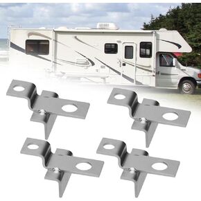 JERBOR 4Pcs Battery Hold Down Brackets For GC2 Battery,for RV,Marine,Golf Cart Applications Battery Mount Bracket Hold Accessories