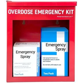 | Non-Locking OD Cabinet | High Visibility Cabinet for Emergency Supplies (OD Kit Not Included)