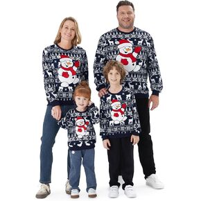 PATPAT Family Matching Sweatshirt Dinosaur Print Pullover Top Mommy and Me Multicolored Shirt for Kids 6-7 Years