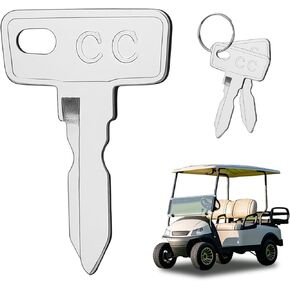 قطعتان من مفاتيح عربة الجولف البديلة لسيارة النادي، مجموعة مفاتيح الإشعال لسيارة 1982 Up Club Car DS و2004 Up Club Car Precedent عربات الجولف