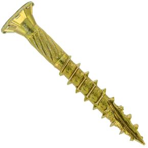 Jake Sales #10 X 3 Gold Star Wood Screw Torx/Star Drive Flat Head (1 Pound - 63 Approx. Screw Count) - Multipurpose Torx/Star Drive Wood Screws
