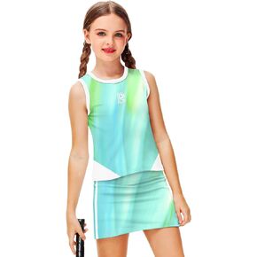 Remimi Girls Tennis Outfits Golf Tank Top and Skirt with Shorts 4-12 Years in Kuwait