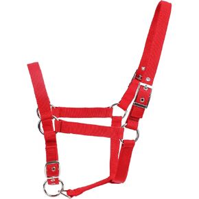Adjustable Horse Halter Rope Halters, Equestrian Horse Riding Headcollar with Satin Hardware, Prevents Rubs, Adjustable Fit