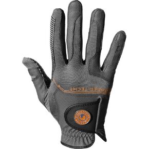 Copper Tech Plus Gloves Men's Golf Glove with Spider Tacky Grip, Medium, Charcoal/Gray