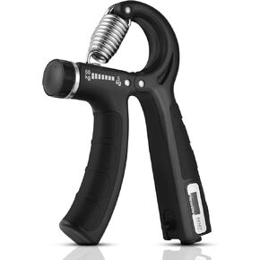 Adjustable Grip Strength Trainer, 5-132 Lbs (2-60kg) Resistance, Forearm Strengthener for Athletes, Musicians, Muscle Building & Injury Recovery