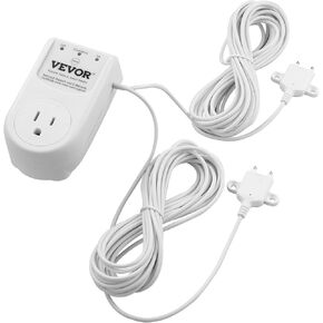 VEVOR Sump Pump Alarm, Indoor/Outdoor High Water Septic Tank Alarm with HI/LO Dual Sensors, 85dB Loud Alarm and 16.4ft Extended Sensor Cable, for Sewage Pits, Submersible, Utility