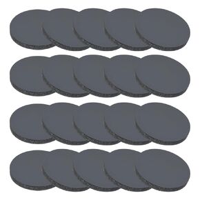 PATIKIL Rubber Solid Discs Washers, 20 Pcs 75mm OD x 3mm Thick Rubber Round Gasket Pad Bushings Spacer Washer for DIY Gasket Craft, Black