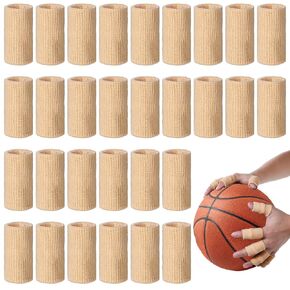 30PCS Finger Sleeve Finger Compression Sleeve Roll,Sport Finger Sleeves, Finger Sleeve Protectors, Breathable Elastic Basketball Finger Sleeve for Utdoor Sports