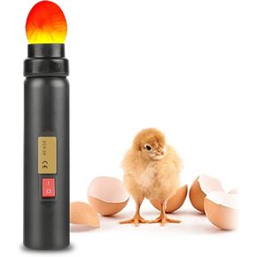 Rechargeable Egg Candler for Monitoring Eggs Development, LED Light Egg Tester with 2 Egg Chucks Bright Cool LED Light Egg Tester,For Experiment Exclusive