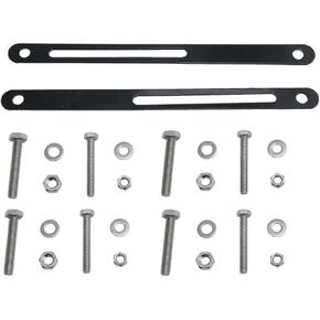 Bicycle Basket Mounting Bracket with Screws and Nuts Rear Bike Basket Accessories Tail Basket Bike Bracket Rear Basket Bike Bracket Mounting Holder 2PCS