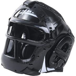FIVING Boxing Headgear with Face Shield,Helmet for Muay Thai, Sparring, Kickboxing, Karate, Taekwondo, Martial Arts