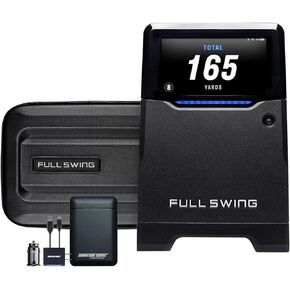 Full Swing KIT Golf Launch Monitor and Simulator | 16 Data Points Powered by 5D Ai Machine Learning Radar with Course GPS Overview and Signature Series Power Package | 1 Year GSPro Software Included