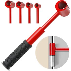 Door Hinge Adjustment Tool - 4 in 1 Hinge Gap Adjusting Wrench Kit for Residential and Commercial, Heavy Duty Painted Steel Hinge Bender Wrench with Rubber Grip, Professional Door Hinge Tool in Saudi Arabia
