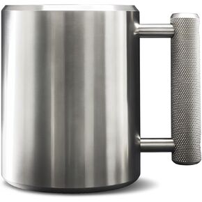 Heavy Mug 18LB 10 oz Stainless Steel Dumbbell Cup Exercise Water Cup Super Heavy Weight Fitness Training